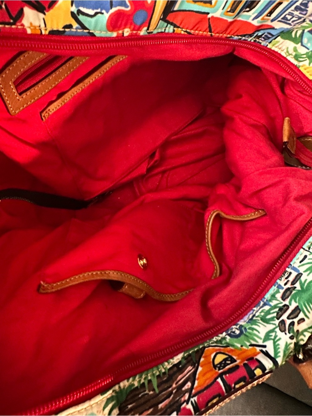 Dooney & Bourke Sandbar Tropical Print XL Satchel - Picture 7 of 7